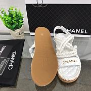 Chanel white sandals 6842 - 4