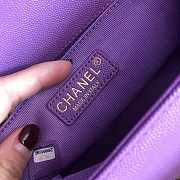 Chanel Lambskin Medium Boy Bag in Purple 25cm - 2