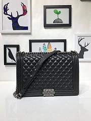 Chanel LeBoy Lambskin bag with Silver hardware 30cm - 1
