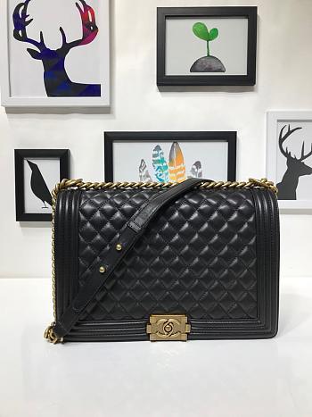 Chanel LeBoy Lambskin bag with Gold hardware 30cm