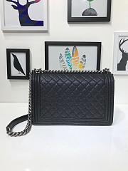 Bagsall Chanel LeBoy caviar bag with Silver hardware 28cm - 5
