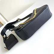 Bagsall Re-Edition 2005 Saffiano Leather Bag Black/Gold 1BH204 - 3