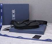 Dior SADDLE POUCH Black Grained Calfskin - 3