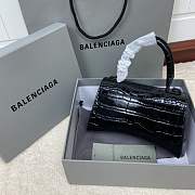 Balenciaga HOURGLASS Bag Black Crocodile 24cm - 5