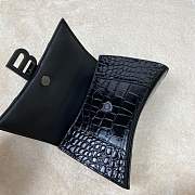 Balenciaga HOURGLASS Bag Black Crocodile 24cm - 4
