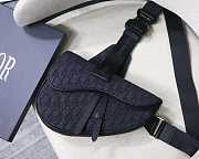Dior SADDLE BAG Dark Blue Dior Oblique Jacquard - 3