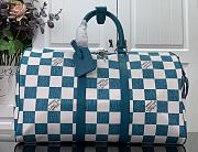 Louis Vuitton Keepall Bandoulière 45 Teal Blue N80404  - 1