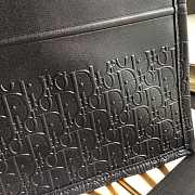 Dior book tote 41.5 embossed leather black  - 2