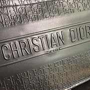 Dior book tote 36 embossed leather black  - 6