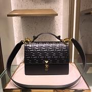Fendi KAN I handbag medium 25 Flip leather handbag 283M105 black - 1
