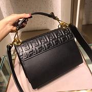 Fendi KAN I handbag medium 25 Flip leather handbag 283M105 black - 3