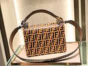 Fendi KAN I handbag medium 25 Flip leather handbag 283M105 brown - 5