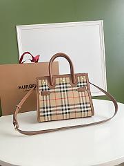 Burberry Small Title Vintage Check 26 Tote Bag Calfskin - 2