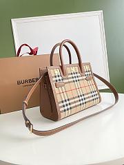 Burberry Small Title Vintage Check 26 Tote Bag Calfskin - 5