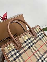 Burberry Small Title Vintage Check 26 Tote Bag Calfskin - 4