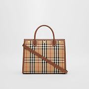 Burberry Medium Title Vintage Check 32 Tote Bag Calfskin - 3