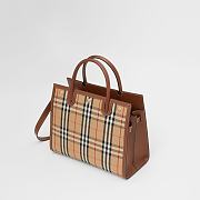 Burberry Medium Title Vintage Check 32 Tote Bag Calfskin - 5