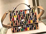 Fendi KAN I handbag medium 25 Flip leather handbag 283M105 multicolor - 5