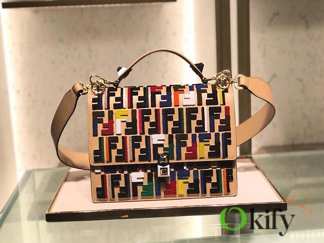 Fendi KAN I handbag medium 25 Flip leather handbag 283M105 multicolor - 1