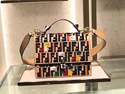 Fendi KAN I handbag medium 25 Flip leather handbag 283M105 multicolor - 1