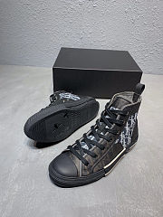 Dior High Oblique Black&Blue Sneakers 03 - 4