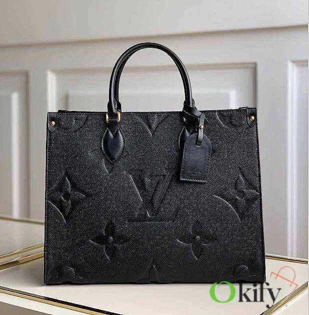 Louis Vuitton Onthego MM 35 Empreinte Leather Black M44576 - 1