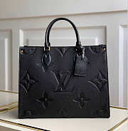 Louis Vuitton Onthego MM 35 Empreinte Leather Black M44576 - 1