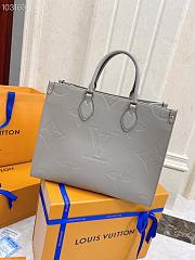 Louis Vuitton Onthego MM 35 Empreinte leather Gray M44576 - 1