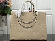 Louis Vuitton Onthego MM 35 Empreinte leather Beige M44576 - 2