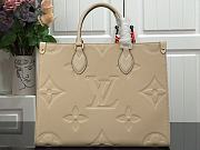 Louis Vuitton Onthego MM 35 Empreinte leather Beige M44576 - 1