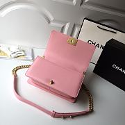 Chanel Leboy Chevron 25 Gold Hardware Pink Calfskin 67086 - 2