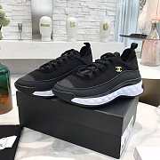Chanel Calfskin Sneakers Black - 1