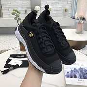 Chanel Calfskin Sneakers Black - 5