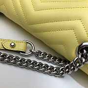 Gucci GG Marmont 26 Matelassé Leather Yellow 443497 - 2