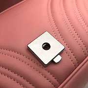 Gucci GG Marmont 26 Matelassé Leather Pink 443497 - 4