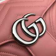 Gucci GG Marmont 26 Matelassé Leather Pink 443497 - 3