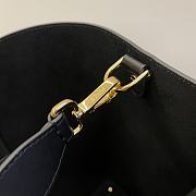 Fendi way F buckle handbag black leather 552 40cm - 3