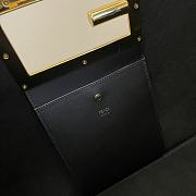 Fendi way F buckle handbag black leather 552 40cm - 5