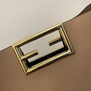 Fendi way F buckle handbag light brown leather 552 40cm - 3