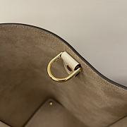 Fendi way F buckle handbag white leather 552 40cm - 3