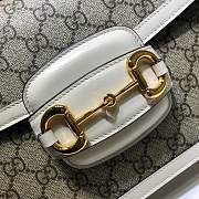 Gucci Horsebit Ophidia Canvas White 25 Shoulder Bag 602204 - 2