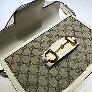 Gucci Horsebit Ophidia Canvas White 25 Shoulder Bag 602204 - 3