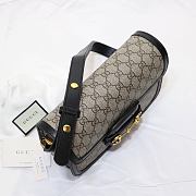 Gucci Horsebit Ophidia Canvas Black 25 Shoulder Bag 602204 - 6