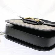 Gucci Horsebit Ophidia Canvas Black 25 Shoulder Bag 602204 - 3