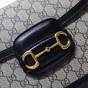 Gucci Horsebit Ophidia Canvas Black 25 Shoulder Bag 602204 - 2