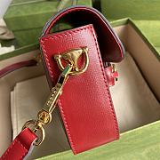 Gucci Horsebit Ophidia Canvas Red 25 Shoulder Bag 602204 - 2