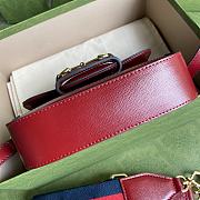 Gucci Horsebit Ophidia Canvas Red 25 Shoulder Bag 602204 - 4