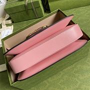 Gucci Horsebit Red and Pink Leather 25 Shoulder Bag 602204 - 4