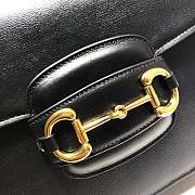 Gucci Horsebit Black Leather 25 Shoulder Bag 602204 - 2