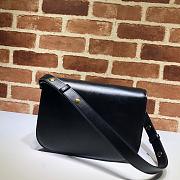 Gucci Horsebit Black Leather 25 Shoulder Bag 602204 - 3